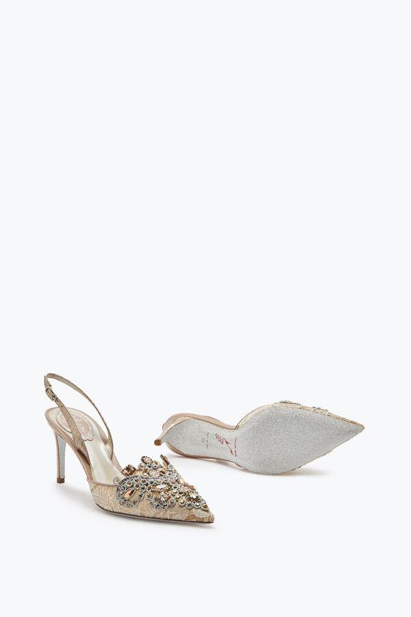 joyas veneziana encaje zapatillas 75 rene caovilla