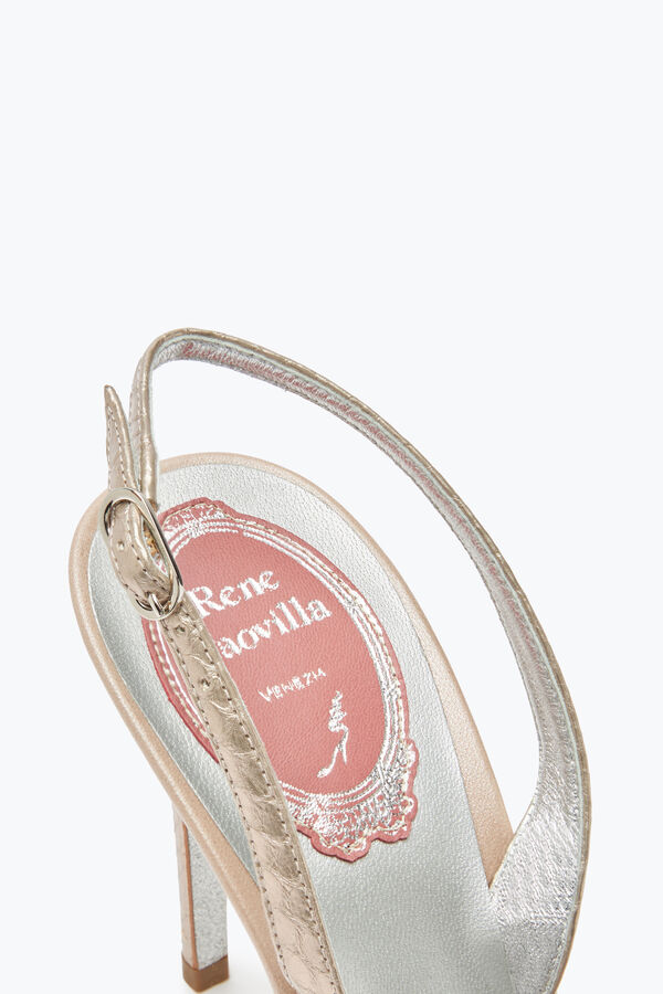 gemas de color gris joya zapatillas veneziana rene caovilla