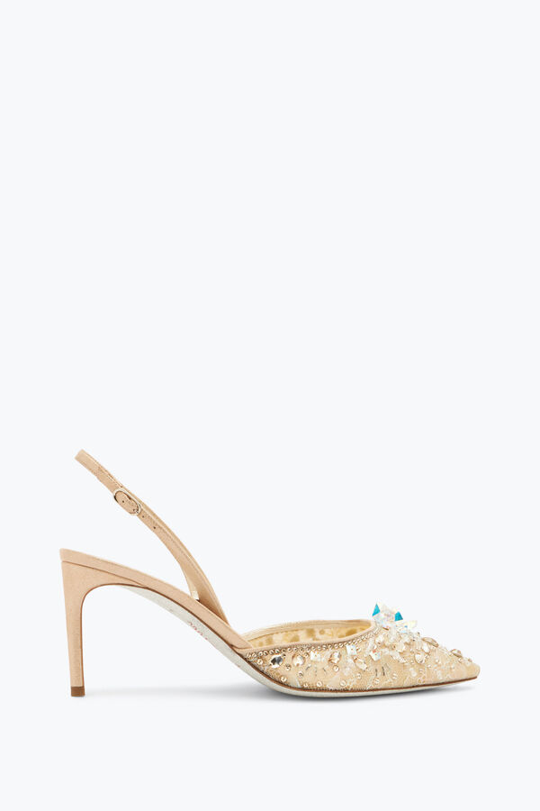 jeweled slingback con joyas piedras cenicienta 75 rene caovilla
