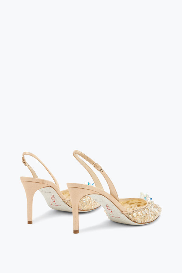 jeweled slingback con joyas piedras cenicienta 75 rene caovilla