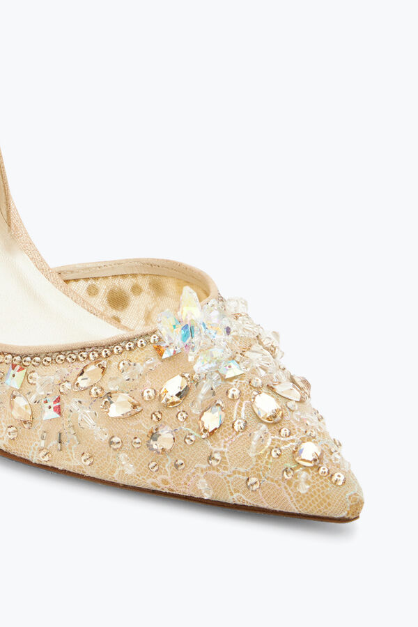 jeweled slingback con joyas piedras cenicienta 75 rene caovilla