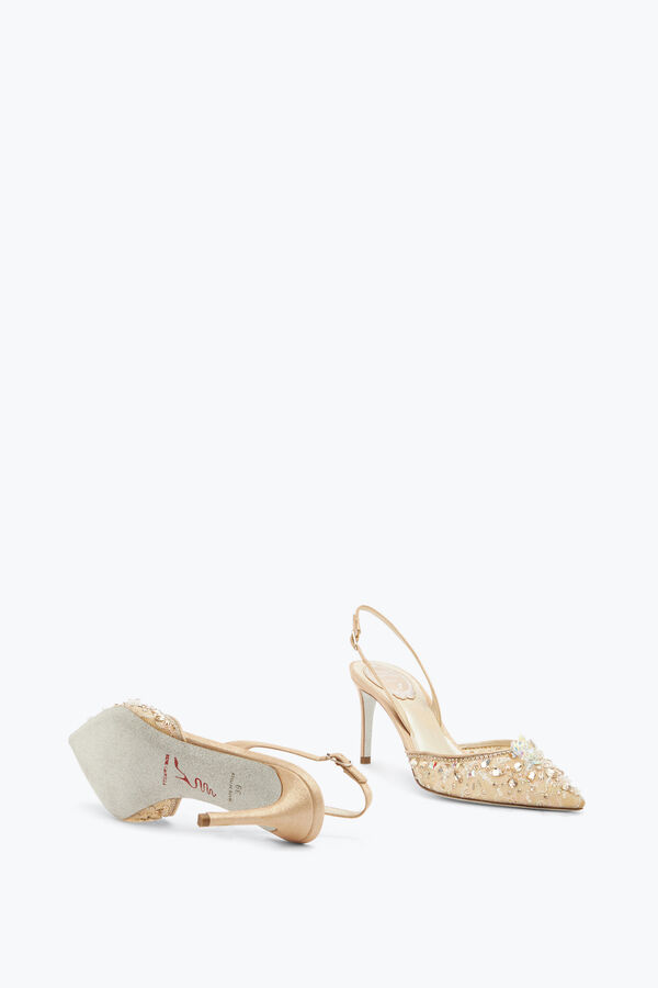 jeweled slingback con joyas piedras cenicienta 75 rene caovilla