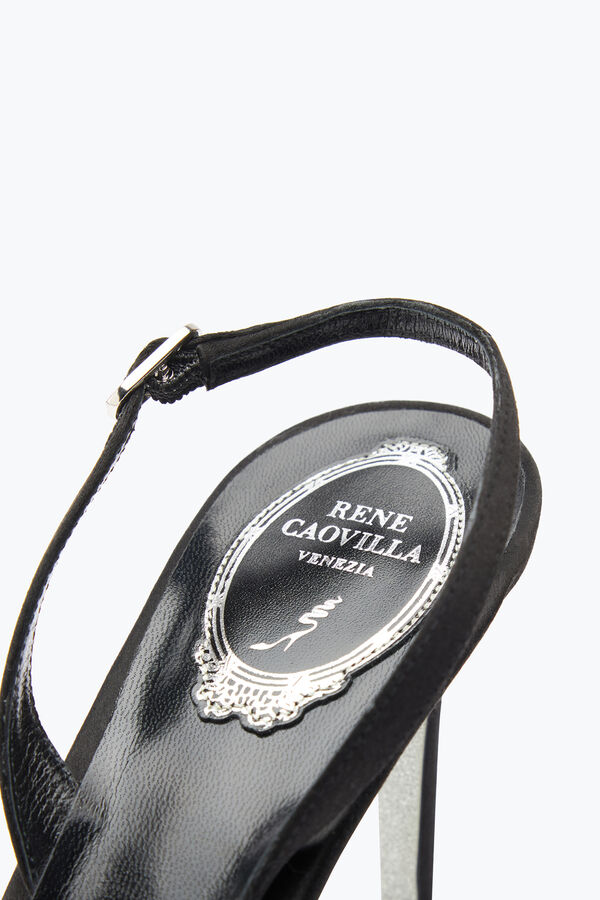 joyas barbara negro slingback 80 rene caovilla