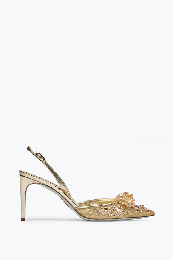 joyas de la cenicienta de oro slingback 80 rene caovilla