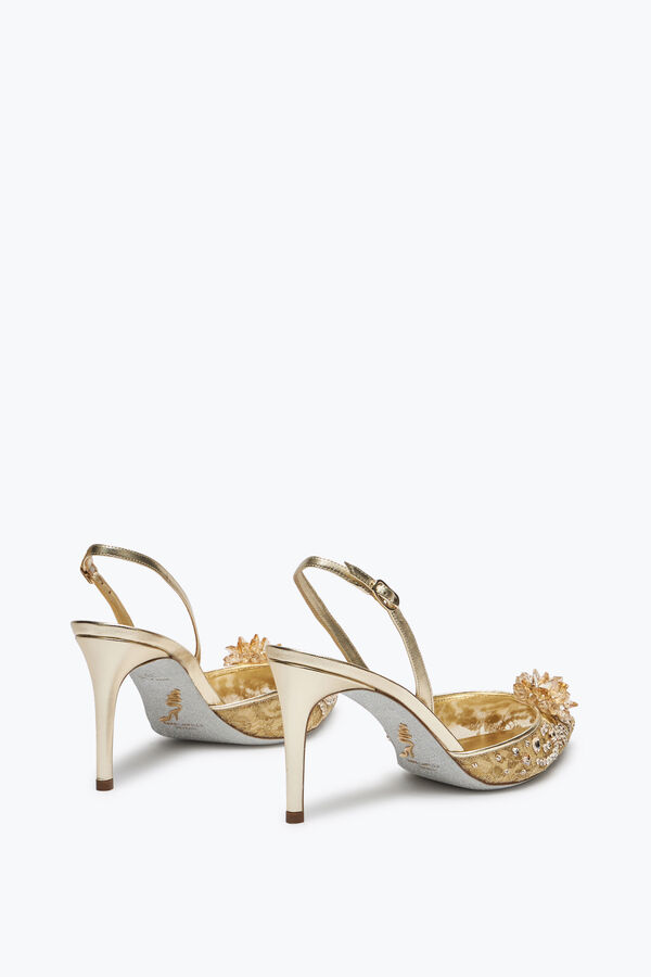 joyas de la cenicienta de oro slingback 80 rene caovilla