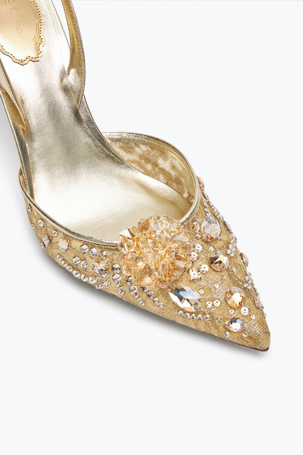 joyas de la cenicienta de oro slingback 80 rene caovilla