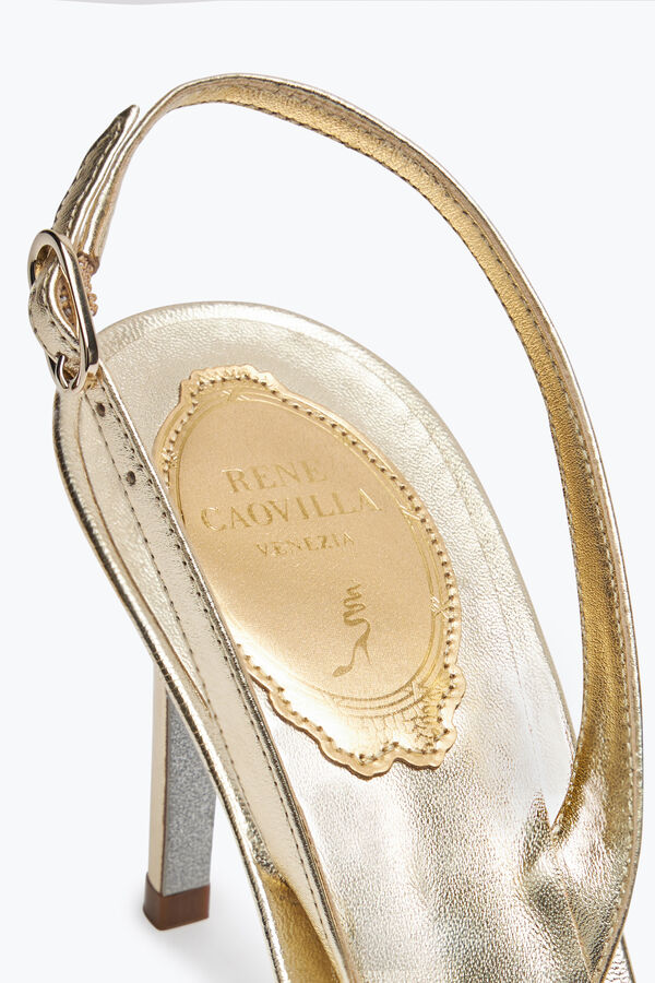 joyas de la cenicienta de oro slingback 80 rene caovilla