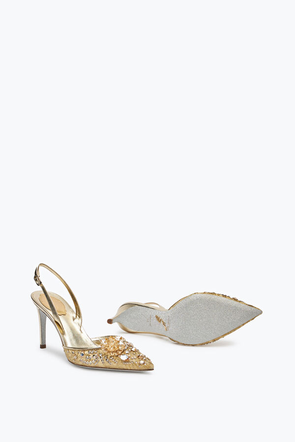 joyas de la cenicienta de oro slingback 80 rene caovilla