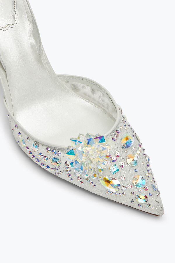 joyas de cenicienta blanca slingback 80 rene caovilla