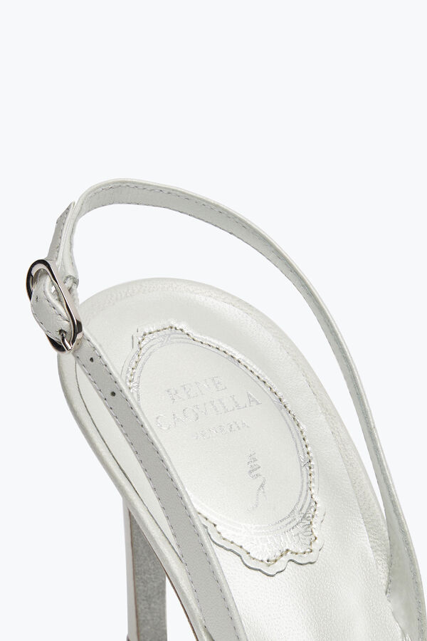 joyas de cenicienta blanca slingback 80 rene caovilla