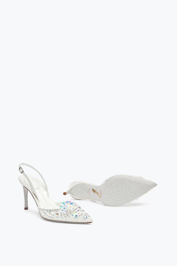 joyas de cenicienta blanca slingback 80 rene caovilla