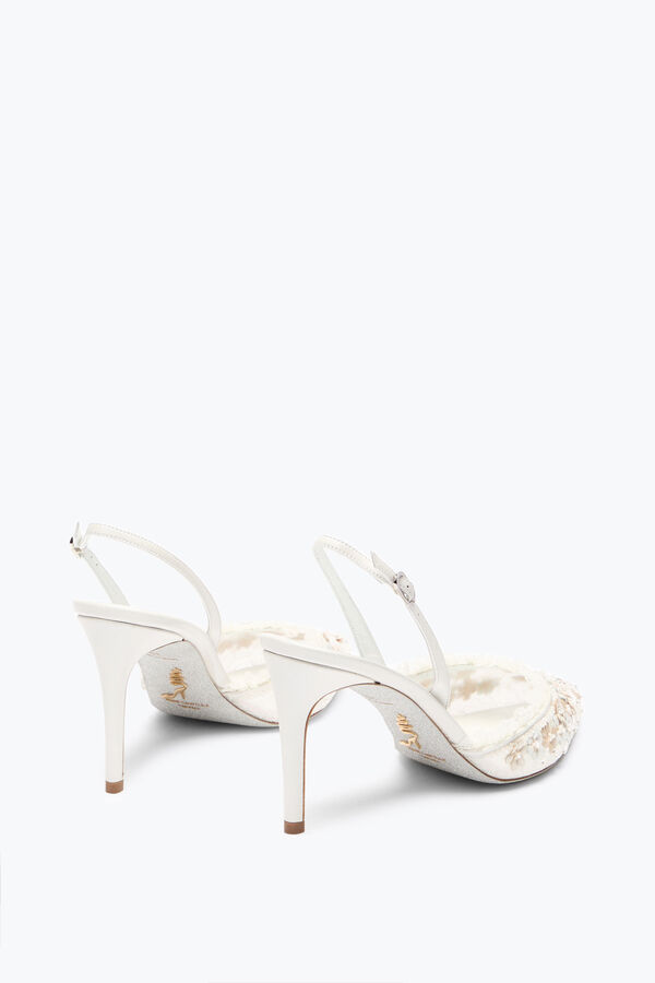 joyas flor blanca slingback 80 rene caovilla