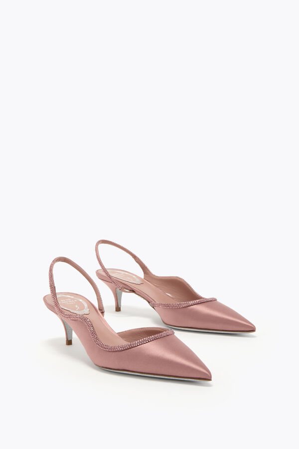 joyas onda rubor rosa slingback 50 rene caovilla