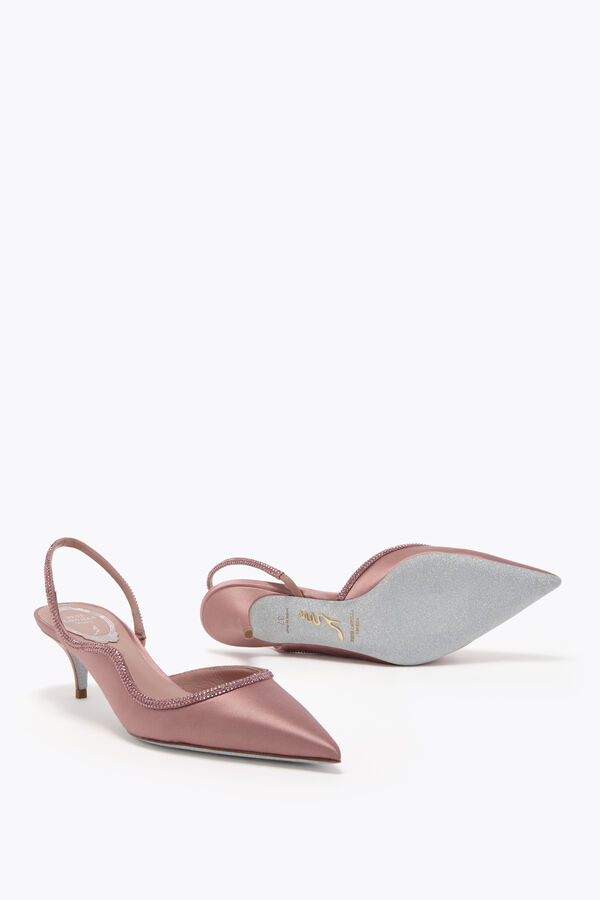 joyas onda rubor rosa slingback 50 rene caovilla