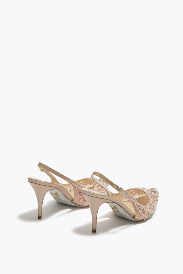gemas preciosas en polvo de color rosa slingback 80 rene caovilla