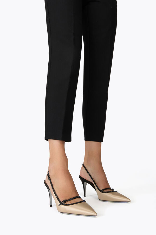 joyas de lirio negro y champagne slingback 80 rene caovilla
