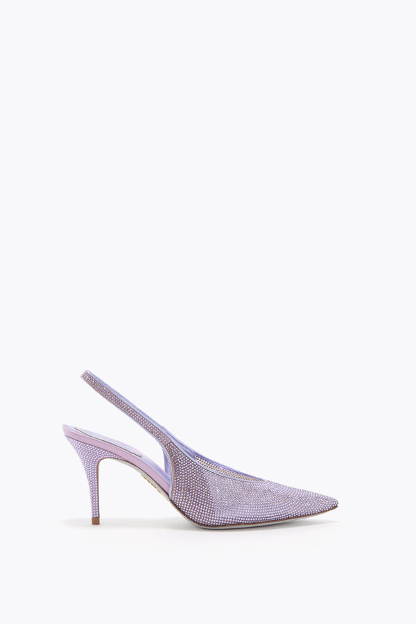 joyas jinny metÁlico violeta slingback 80 rene caovilla
