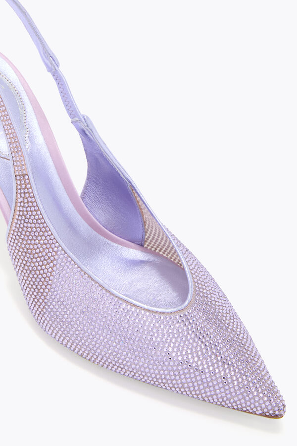 joyas jinny metÁlico violeta slingback 80 rene caovilla