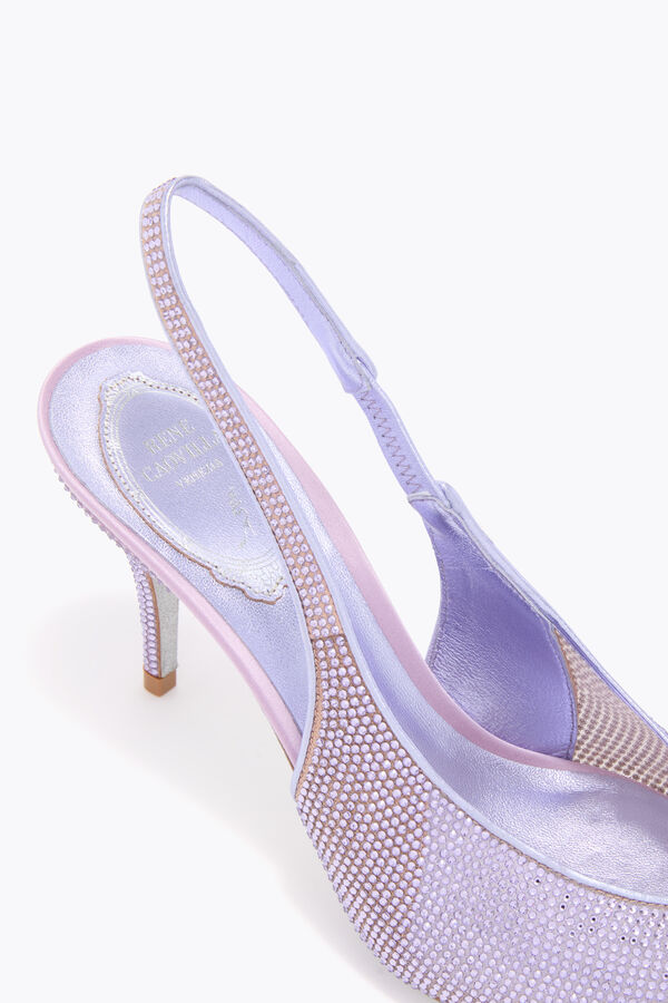 joyas jinny metÁlico violeta slingback 80 rene caovilla