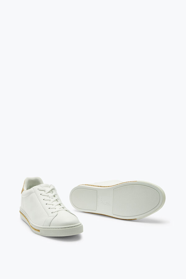 joyas xtra de cristal de oro blanco de la zapatilla de deporte 15 rene caovilla