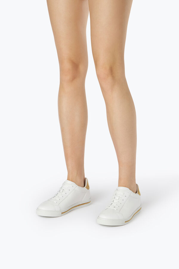 joyas xtra de cristal de oro blanco de la zapatilla de deporte 15 rene caovilla