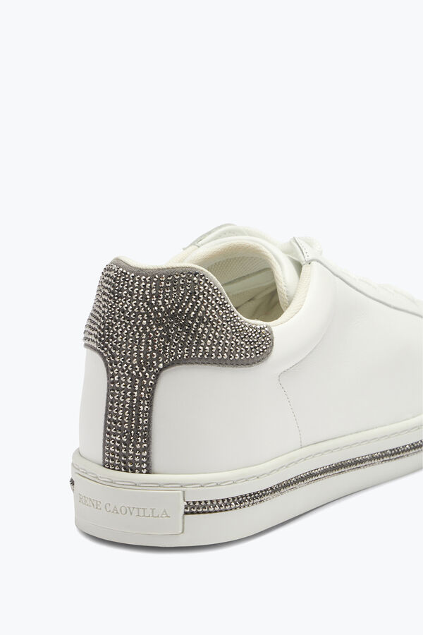 joyas xtra crystal white silver sneakers 15 rene caovilla