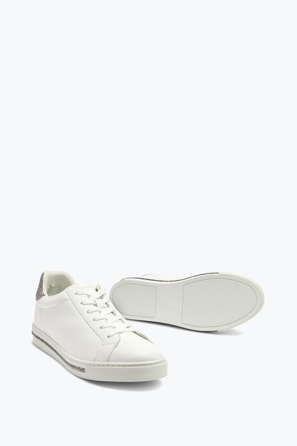 joyas xtra crystal white silver sneakers 15 rene caovilla
