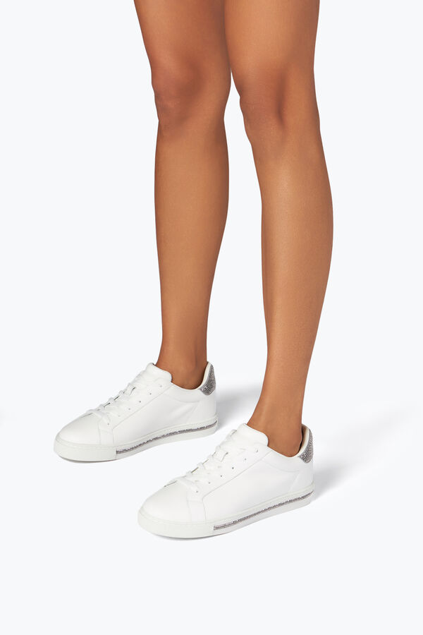 joyas xtra crystal white silver sneakers 15 rene caovilla